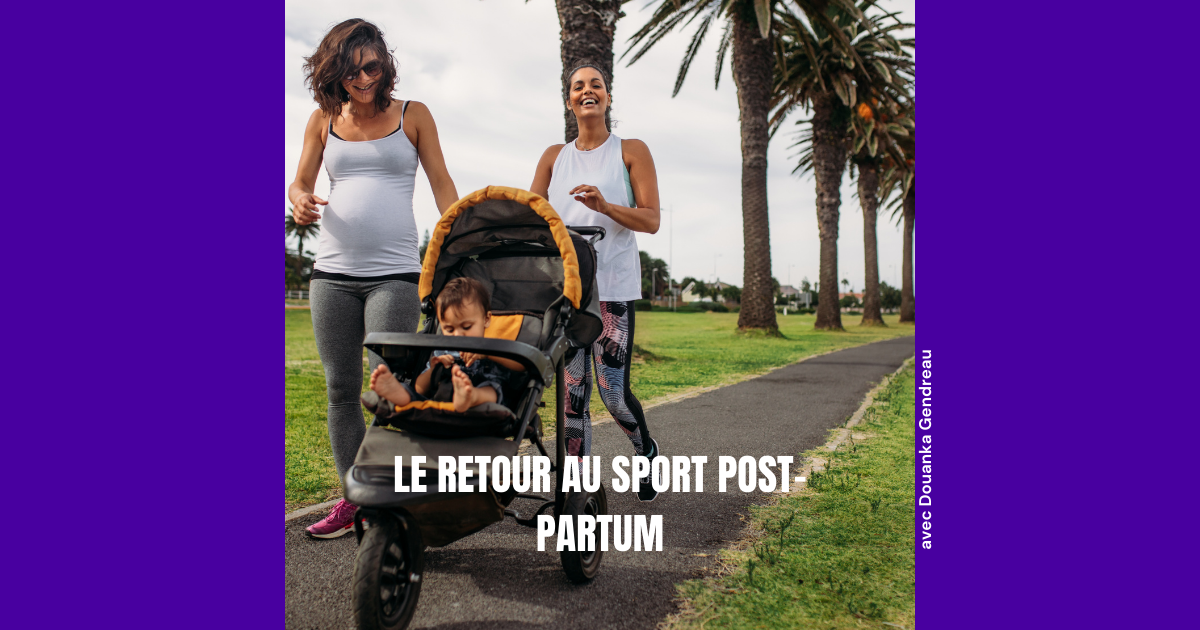 Image blog sur le retour au sport post-partum